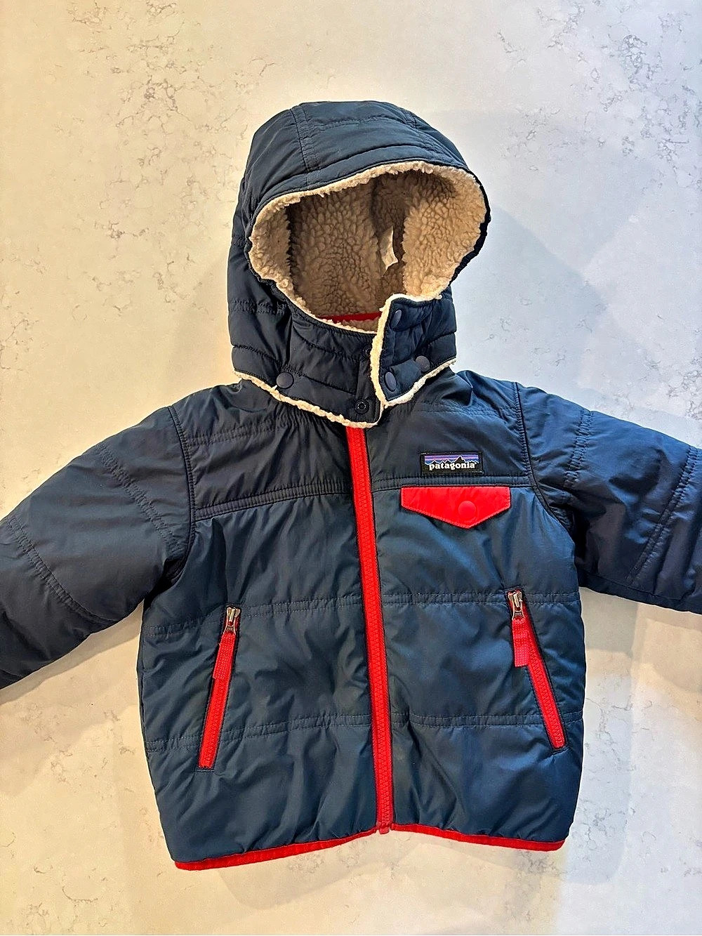 Patagonia 2T Kids Reversible Puffer and Sherpa Jacket